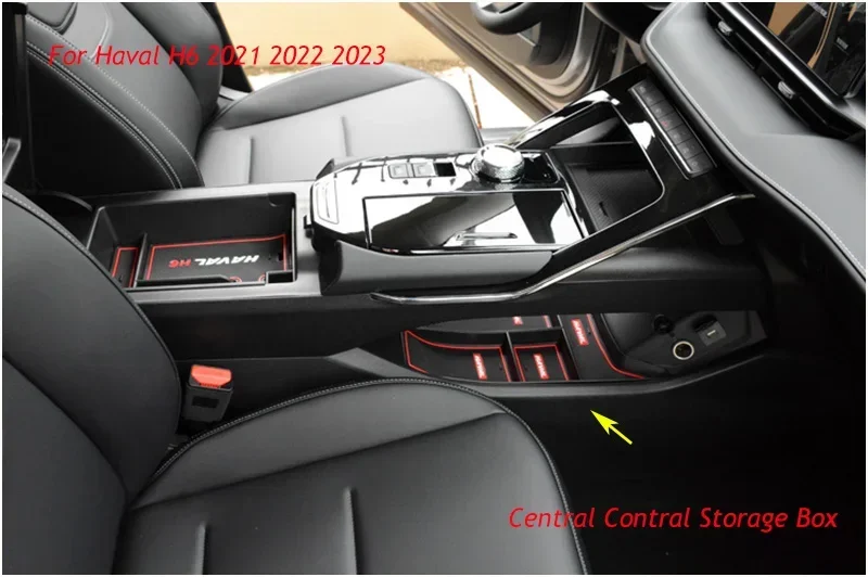 For Haval H6 2021-2025 Console Car Armrest Central Storage Box Center Container Glove Organizer Case Accessories