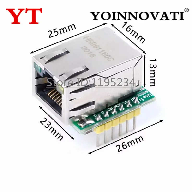 1-10 sztuk moduł W5500 moduł Ethernet TCP/IP kompatybilny z interfejsem sieciowym WIZ820io RC5 IoT dla Arduino — zdjęcie produktu 3