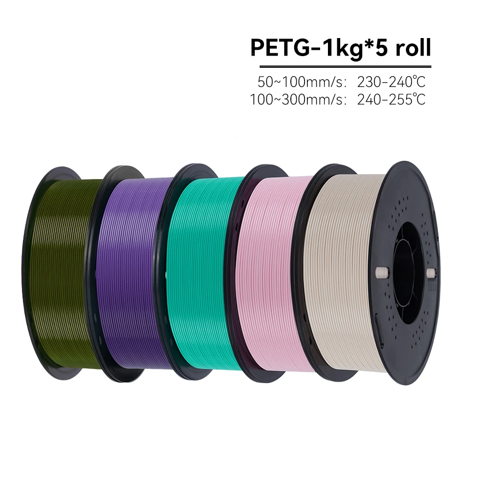 KEEPANG 5 kg PETG 3D-Drucker-Filament, 1,75 mm, hohe Zähigkeit, ordentlich gewickelt, 3D-Druckmaterial, DIY-Bastelwerkzeuge für 3D-Drucker