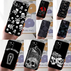Skull Gothic Creepy Pastel Goth Phone Case For Samsung Galaxy A34 A54 A14 A53 A33 A13 A12 A32 A52 A15 A25 A35 A55 A71 A51
