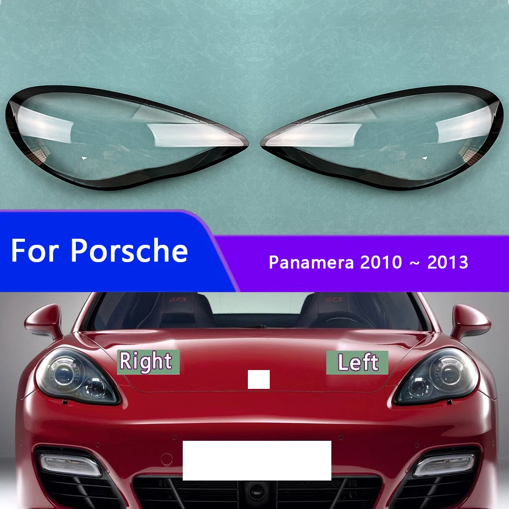 

For Porsche Panamera 2010 2011 2012 2013 Headlight Cover Transparent Lens Headlamp Shell Replace Original Lampshade Plexiglass