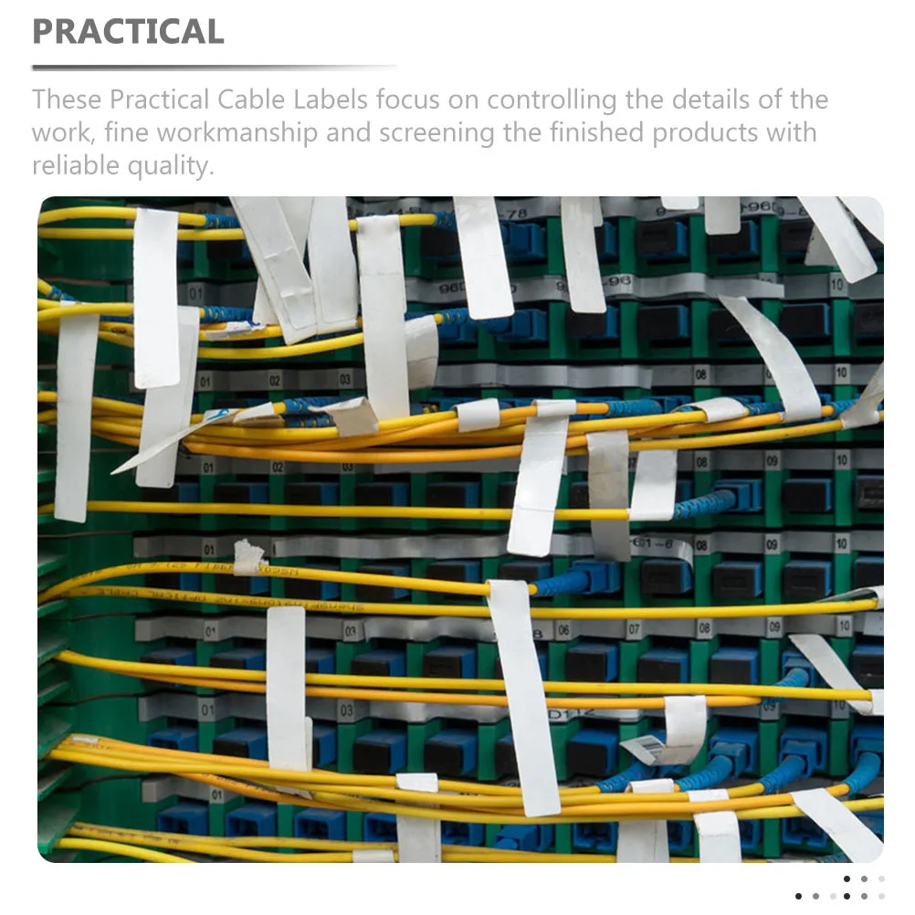 

20 Sheets Colorful Printable Cable Labels Self-Adhesive Cord Tags for Office School Computer Cable Organizer Identification