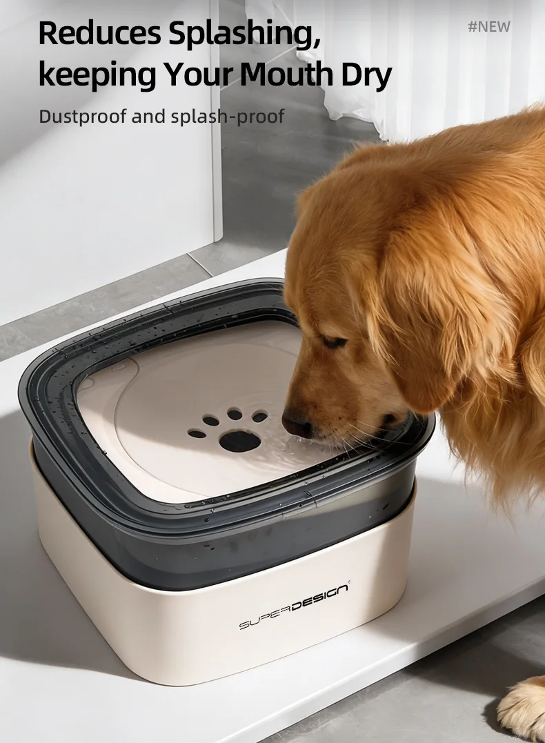Floating Dog Water Bowl Elevated No Wet Mouth Detachable Stackable Pet Drinking Feeder Bottle For Cat Puppy Supplies