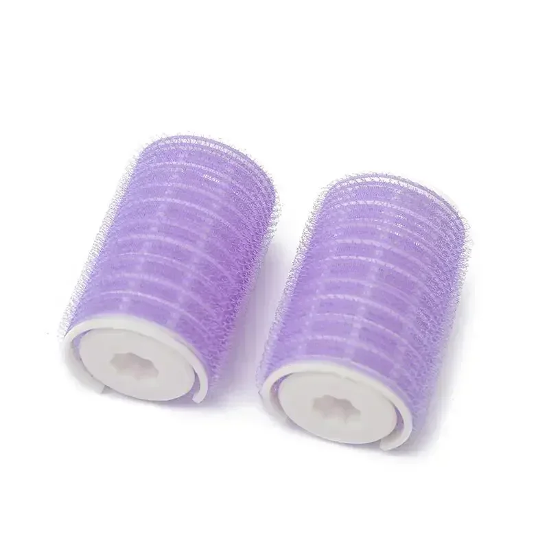 2pcs Self-Grip Hair Rollers Heatless Hair Curlers No Heat Hair Bangs Volume Self-adhesive Hook & Loop DIY Styling Tools