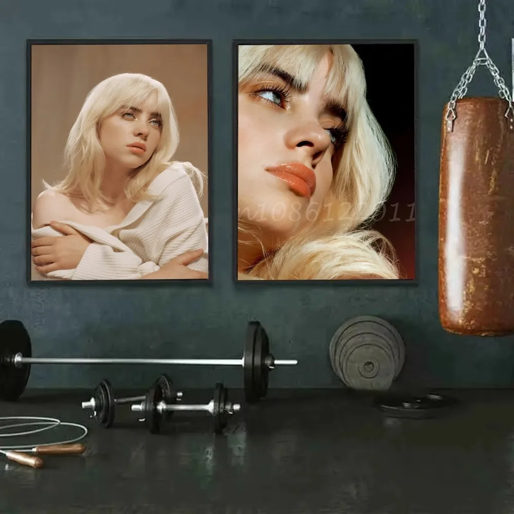 1 قطعة ضربني الصلب والناعم B-BillieS المشارك ذاتية اللصق الفن ورق مقاوم للماء ملصق مقهى بار غرفة جدار ديكور