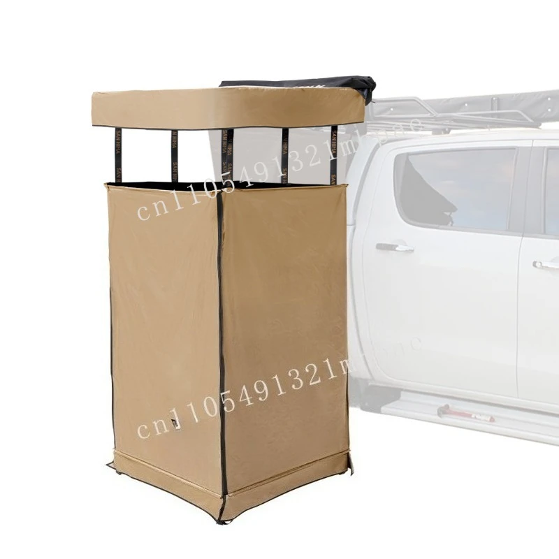 المحمولة طوي التخييم دش خيمة المظلة سيارة الجانب دش خيمة المرحاض حمام خيمة المدمج في صمام ثنائي باعث للضوء مصباح بار