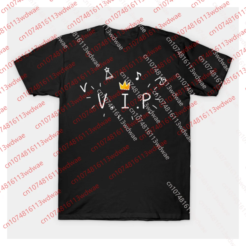 BIGBANG VIP Hand Drawn Graphic T Shirt Unisex White Short Sleeve Tee Music Kpop Fan Merch Casual Daily Streetwear Top