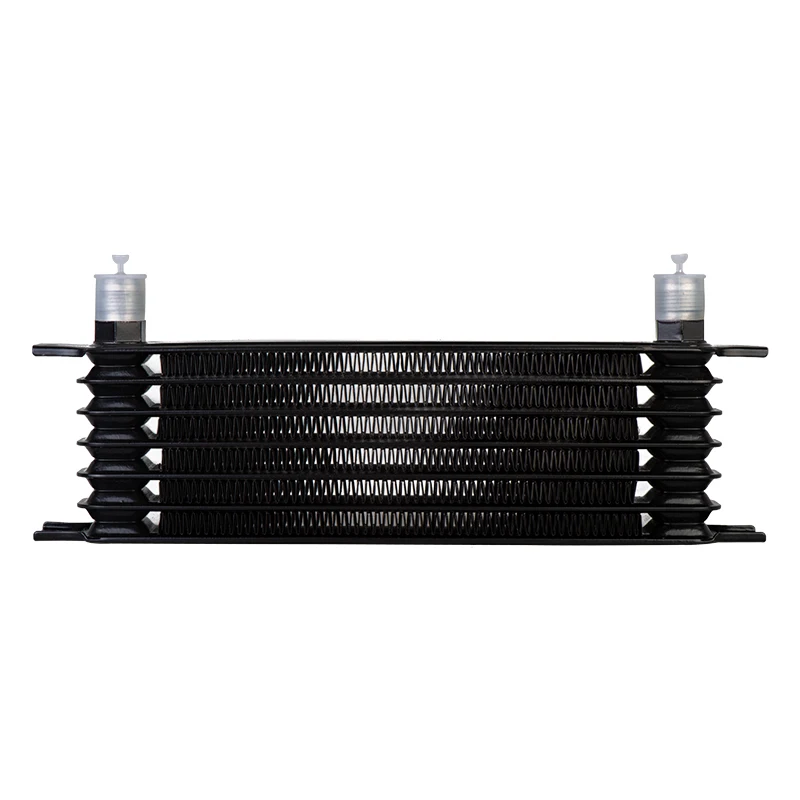 High Quality Aluminum UNIVERSAL OIL COOLER 7 ROW 10AN-10AN ENGINE TRANSMISSION OIL COOLER KIT TRUST TYPE