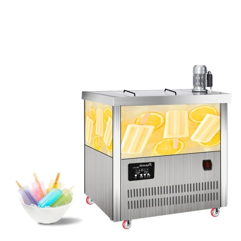 Ice Cream Stick Machine 1-2 Moulds Iolly Popsicle Machine Electric Ice Cream Popsicle Machine For Beverage Factory 10000w