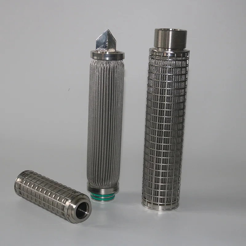 معالجة المياه المخصصة ميكرون عنصر مسحوق معدني خرطوشة فلتر ملبدة