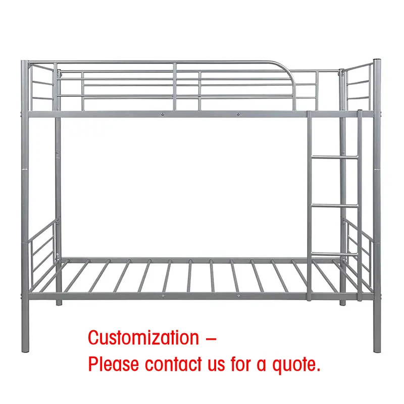

custom.Factory Construction Cheap Steel Single Bunk Bed School Dormitory Staff