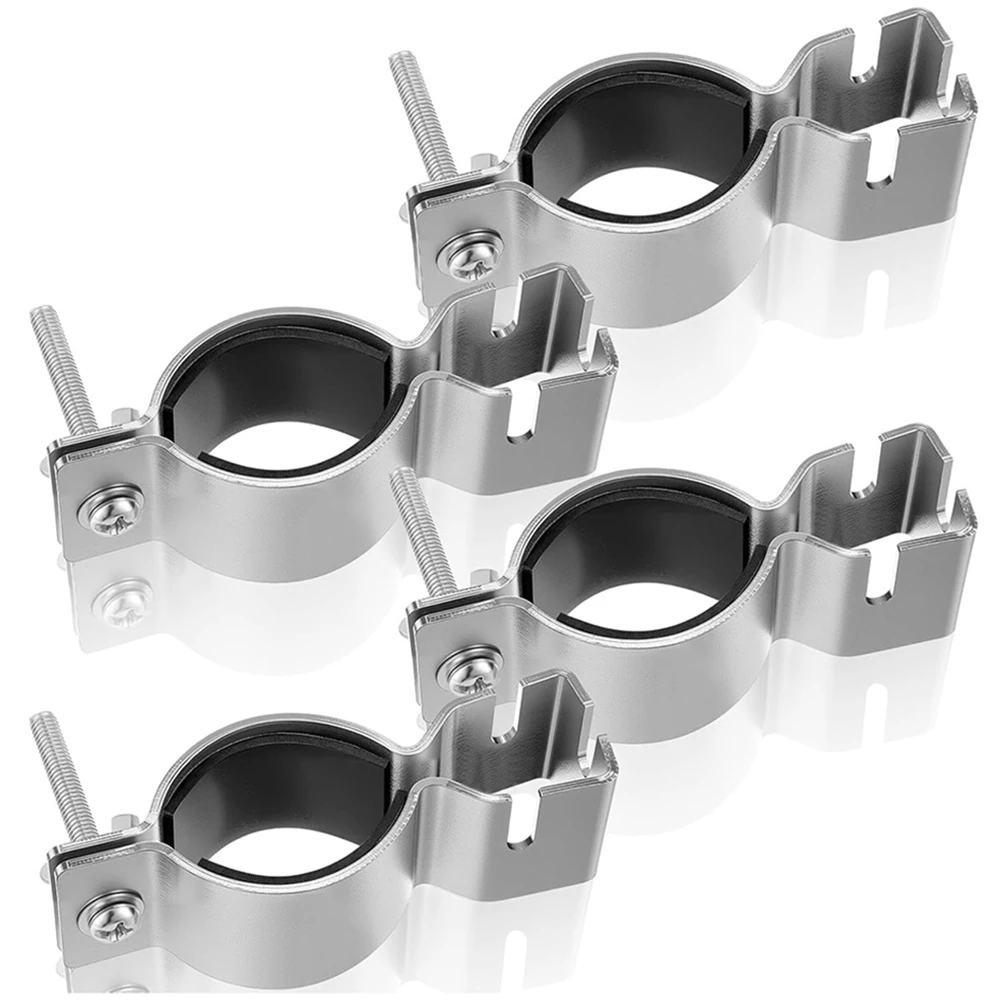 

Professional Grade Upright Clamp 4 Pcs Adjustable For Wedding, Events, Exhibitions,1.5" 2" Diameter Pipe And Drape Accessories