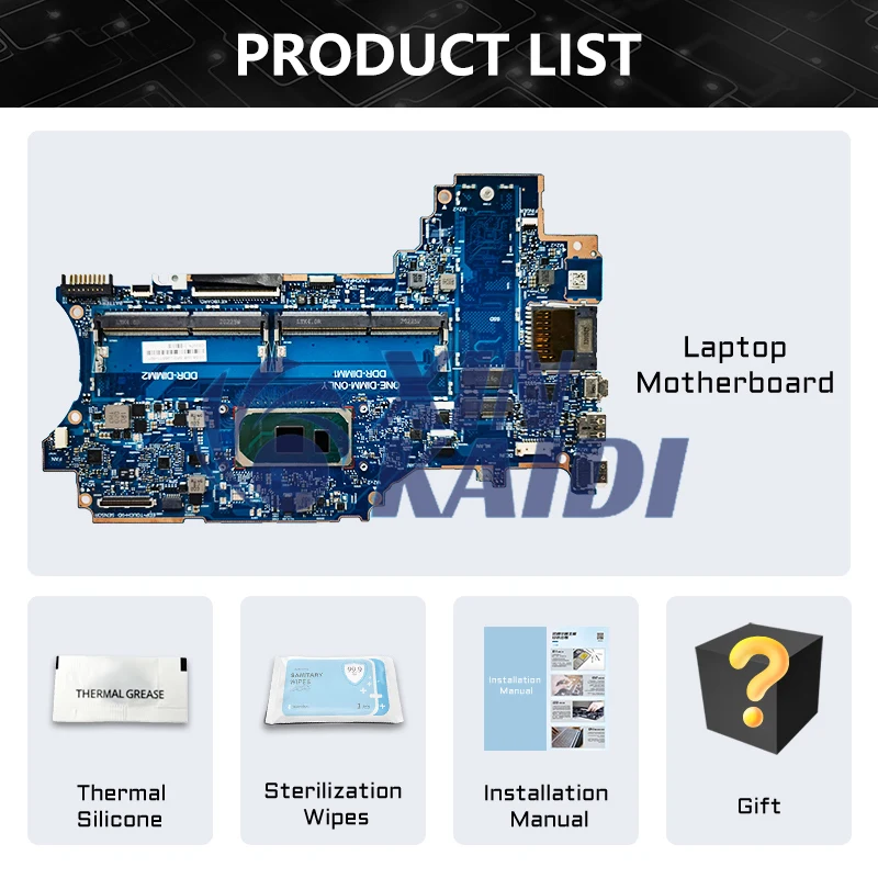 Laptop Systemboard For HP X360 14-DW L96510-601 L96511-601 Computer Mainboard i3 i5 10th Gen CPU 6050A3156701 Motherboard