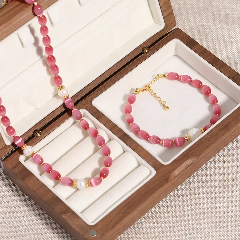 set-di-bracciale-e-collana-in-perle-d'acqua-dolce-naturali-e-giada-rosa-gioielli-estivi-femminili-in-stile-dopamina-per-amiche-dello-stesso-stile