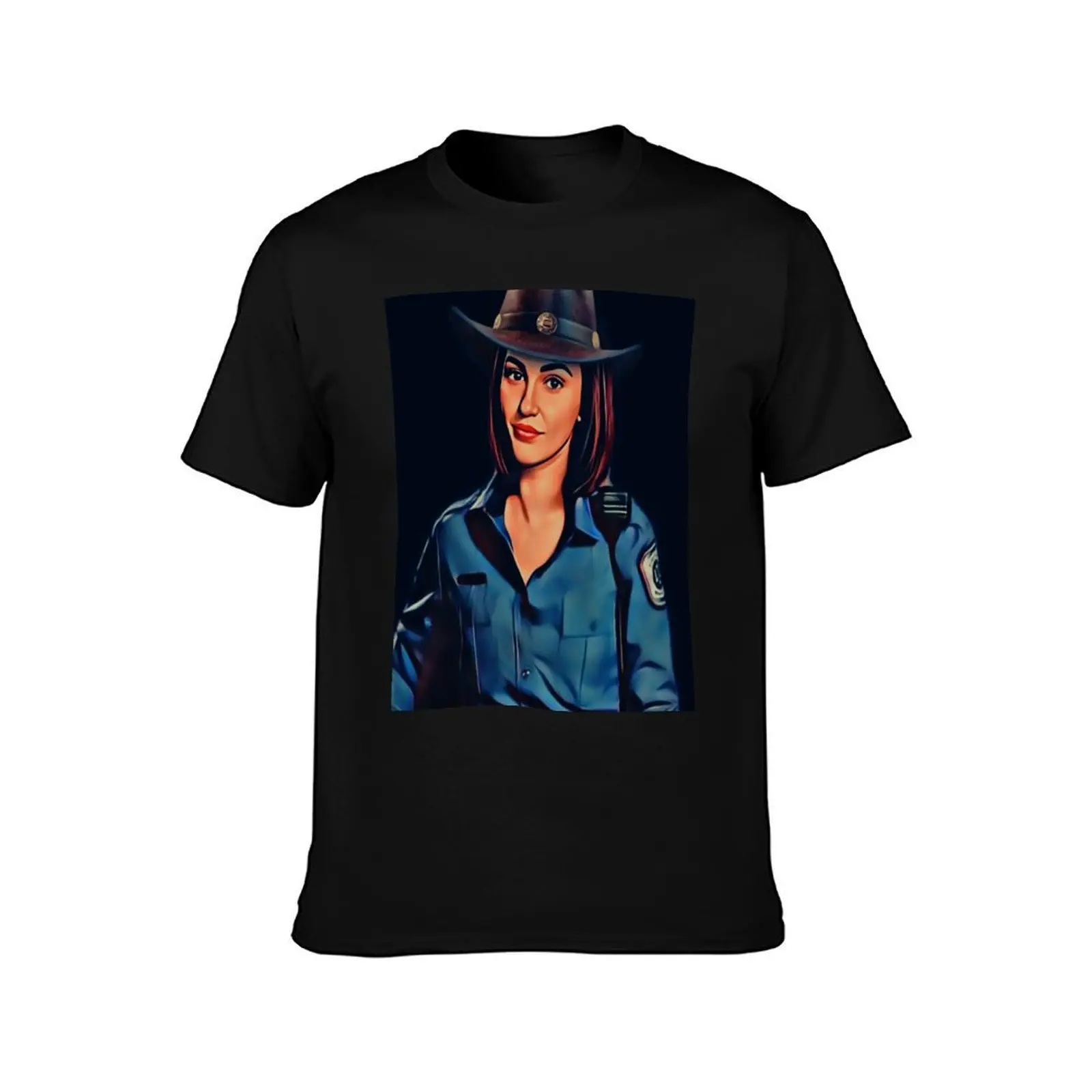 Sheriff Nicole Haught T-Shirt, Summer Casual Cotton Tee, Oversized Streetwear Tops, Vintage Graphic Print, Unisex Men Women