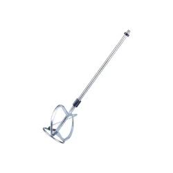 Paint and Mud Mixer Stirring Rod for Drill Agitator Mixing Rod Concrete Mortar Mixer, Silver