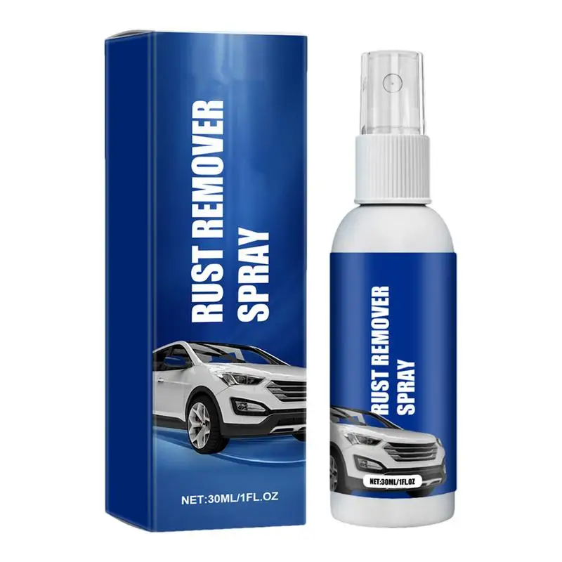 Rust Removal Spray para pintura do carro, inibidor de ferrugem, remova partículas de ferro, motocicleta, rv, barco, 30ml