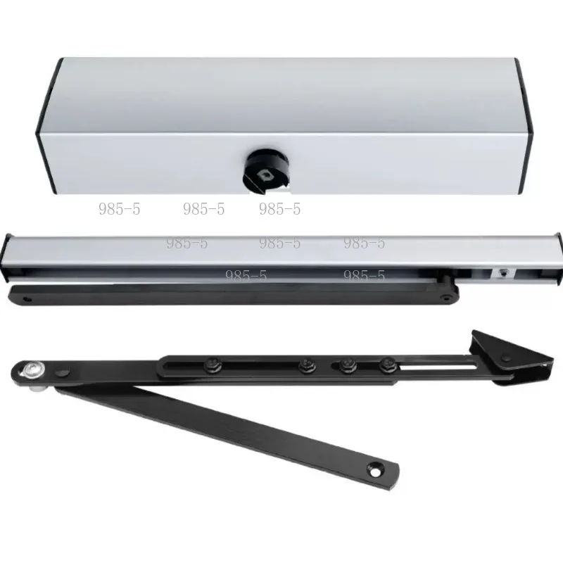 Remote Control 90° Curved Arm Door Closer, Waterproof Side Mount Opener Fit Iron, Fire, Security and Courtyard Doors