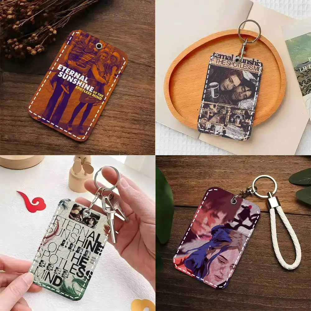 

Кожаный чехол-картхолдер Eternal Sunshine Of The Spotless Mind с брелоком для ключей и карт доступа