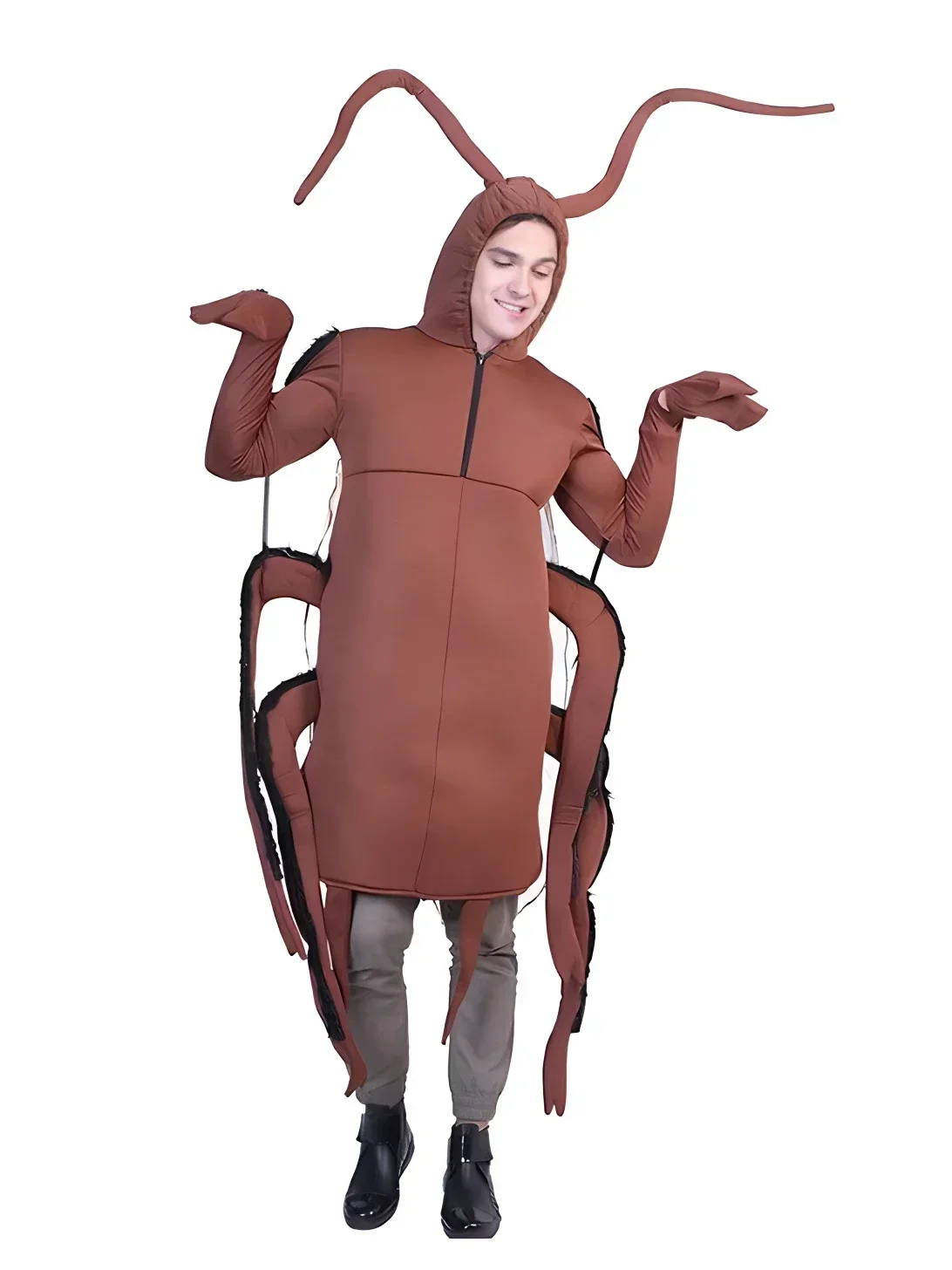 

Adult Kid Play Halloween Costumes Funny Outfit Party Props Costumes One Piece Clothing Cosplay Cockroach Clothing 2026