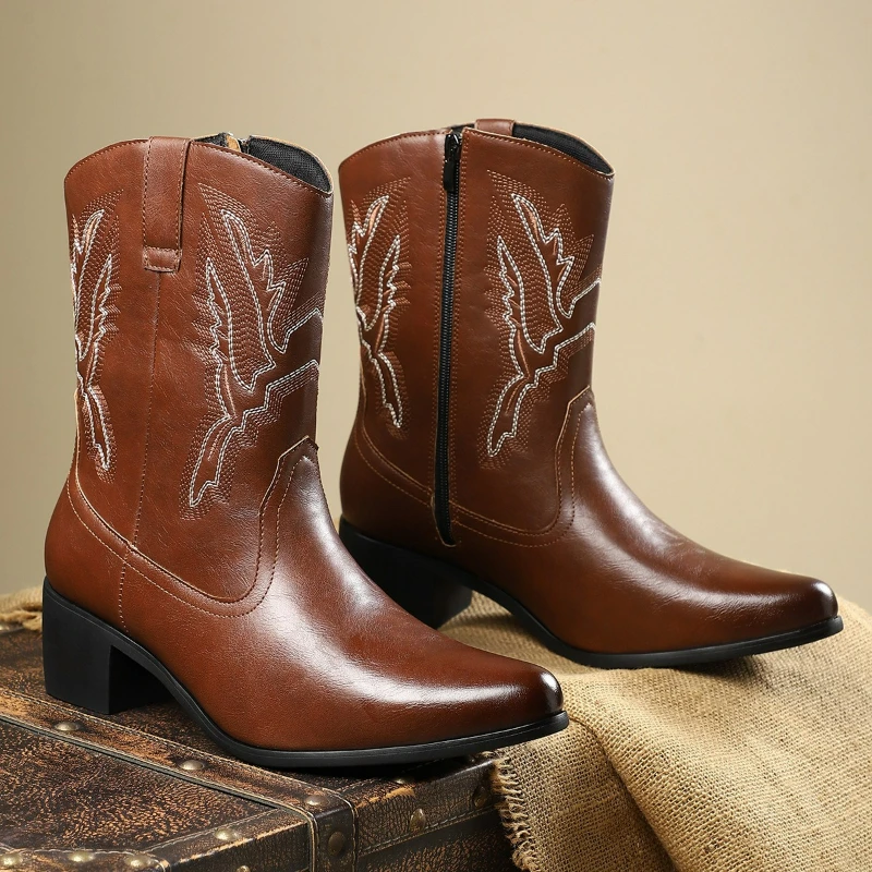 men-boots-embroidery-western-cowboy-boots-fashion-zipper-business-mid-calf-boot-height-increase-boot-handmade-high-top-men-shoes