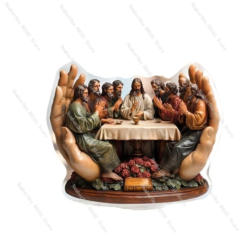 

Last Supper Home Decor, Acrylic Desktop Standing Sign, Modern Office Decoration for Living Room, Study, and Desktop Display