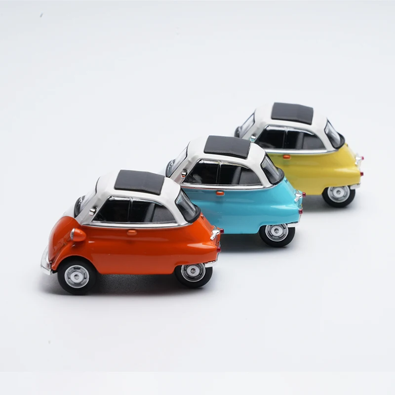 AR BOX 1/64 Isetta Macaroon Color Alloy Toy Motor Vehicle Diecast Metal Model Gifts