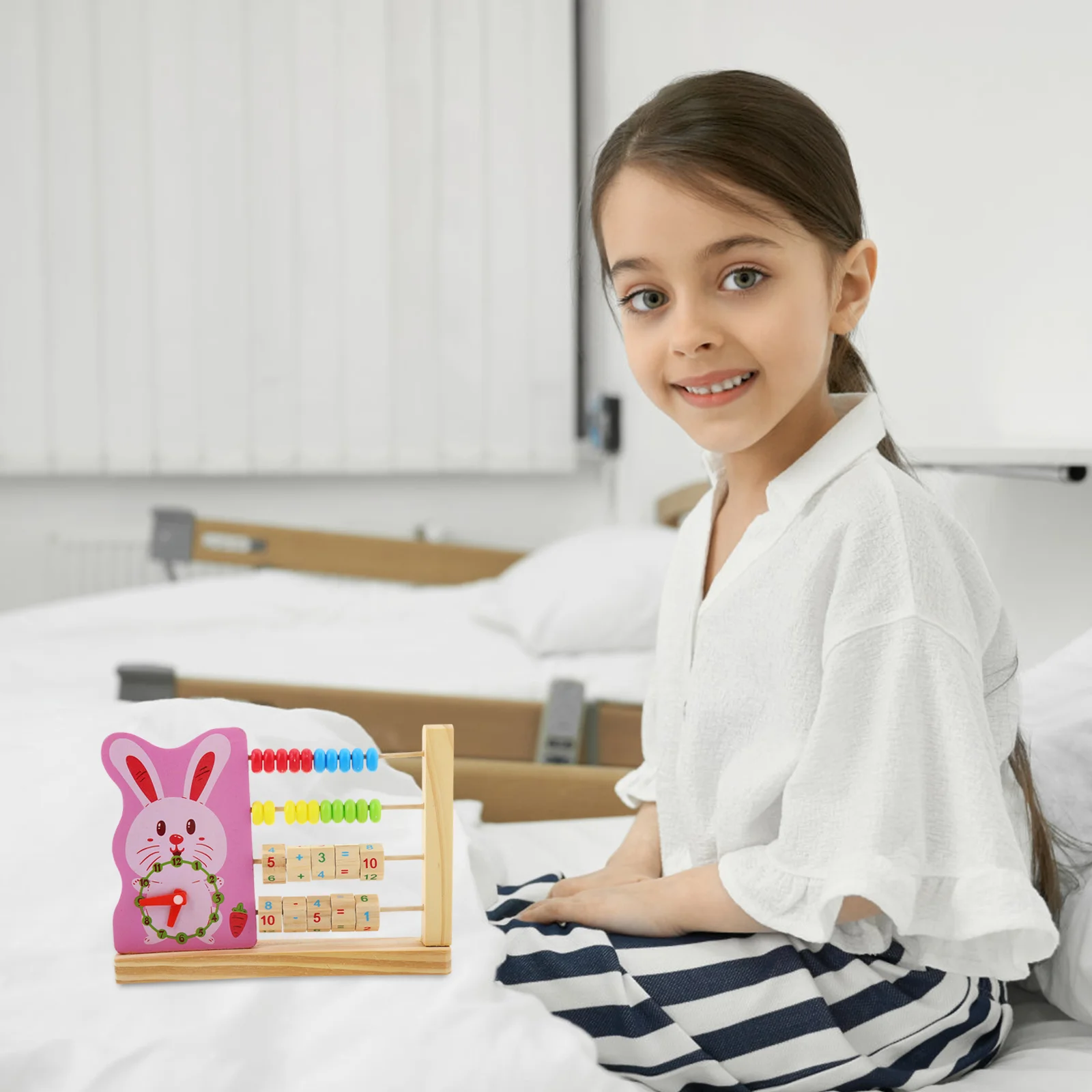 Holz Uhr Frühen Kindheit Bildung Spielzeug Abacus Mathematik Baby Computing Rack für Kinder Spiel Pädagogisches Spielzeug Zählen Werkzeug