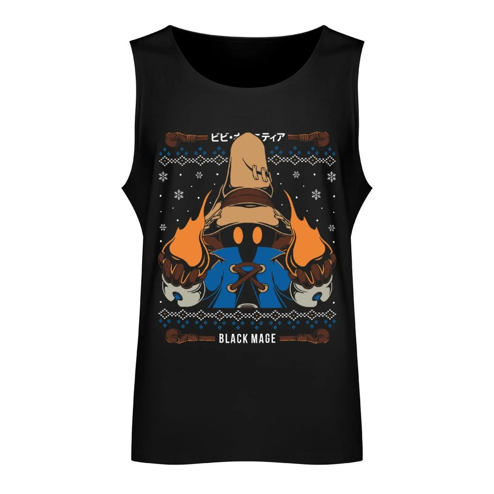 Vivi Ornitier Black Mage Christmas Tank Top gym clothes man cotton t-shirts man mens designer clothes Sleeveless top