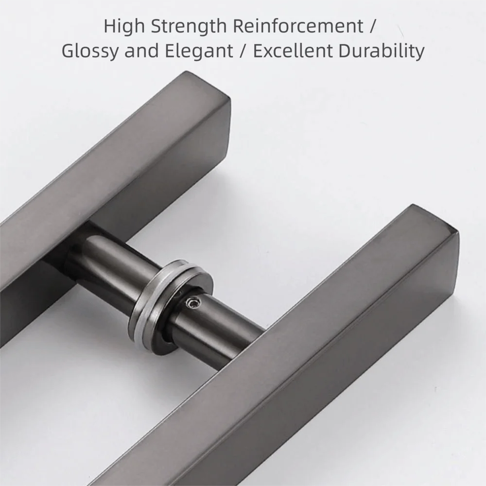 

Ручки для дверей из нержавеющей стали, матовые, утолщенные, квадратные, для стеклянных раздвижных дверей