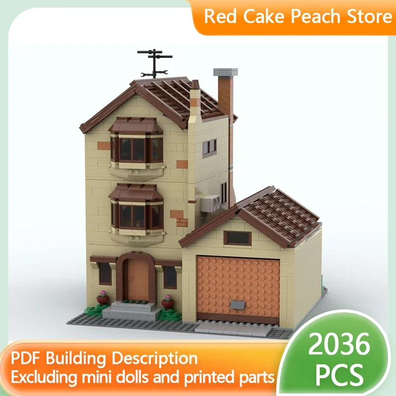 Popular Movie Street View Model MOC Building Bricks Yellow Doll Home Modular Technology Gifts Holiday Assemble Children Toy Suit