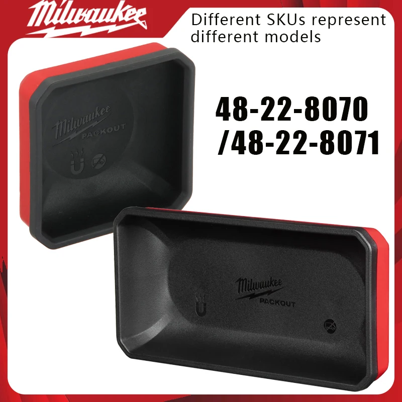 Milwaukee 48-22-8070/48-22-8071 PACKOUT Magnetyczny pojemnik odporny na zarysowania, wiszący, uniwersalny, magnetyczny organizer