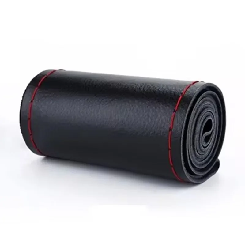 1PC DIY Soft Fiber Leather Steering Wheel Covers Universal braid Car steering-wheel With Needles And Thread Interior accessories image 6