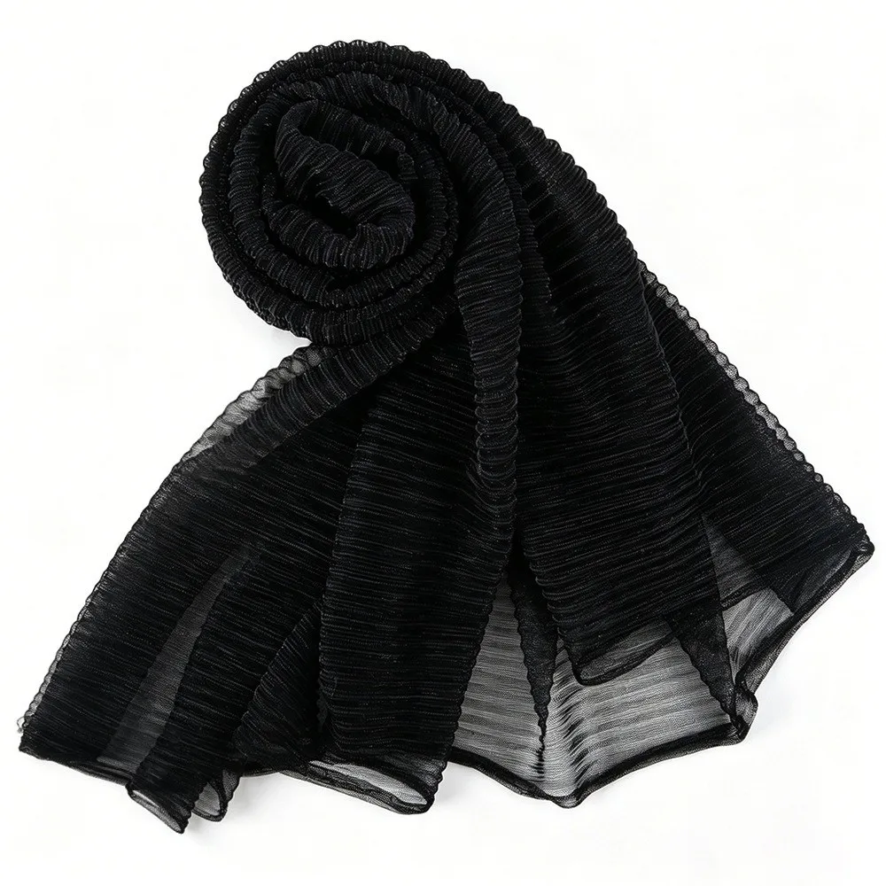 High Qulaity Solid Color Silk Scarf Gold & Silver Wire breathable Sunscreen shawl Long Shining Head Wrap Outdoor