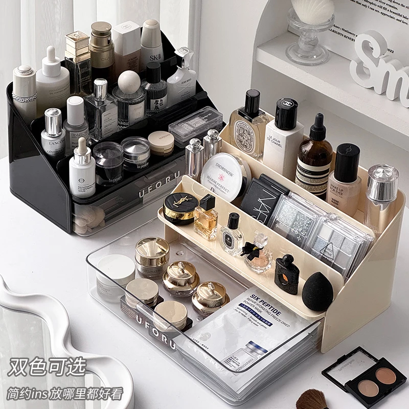 

Acrylic Drawer Cosmetic Storage Box Large Capacity Makeup Brush Organizer Perfume Lipstick Skin Care Products Storage Box
