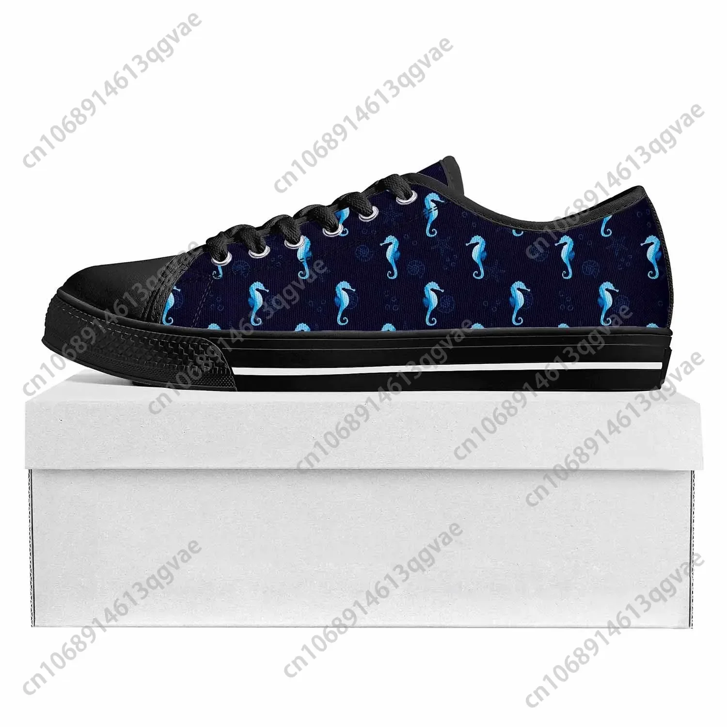 Seahorse Ocean Series  Low Top High Quality Sneakers Mens Womens Teenager Tailor-made Shoe Canvas Sneaker Casual Couple Shoes