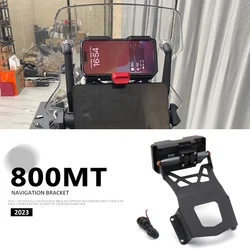 New 2025 Motorcycle For CFMOTO 800 MT 800MT 800mt Windshield Stand Holder Phone Mobile Phone GPS Navigation Plate Bracket 22mm