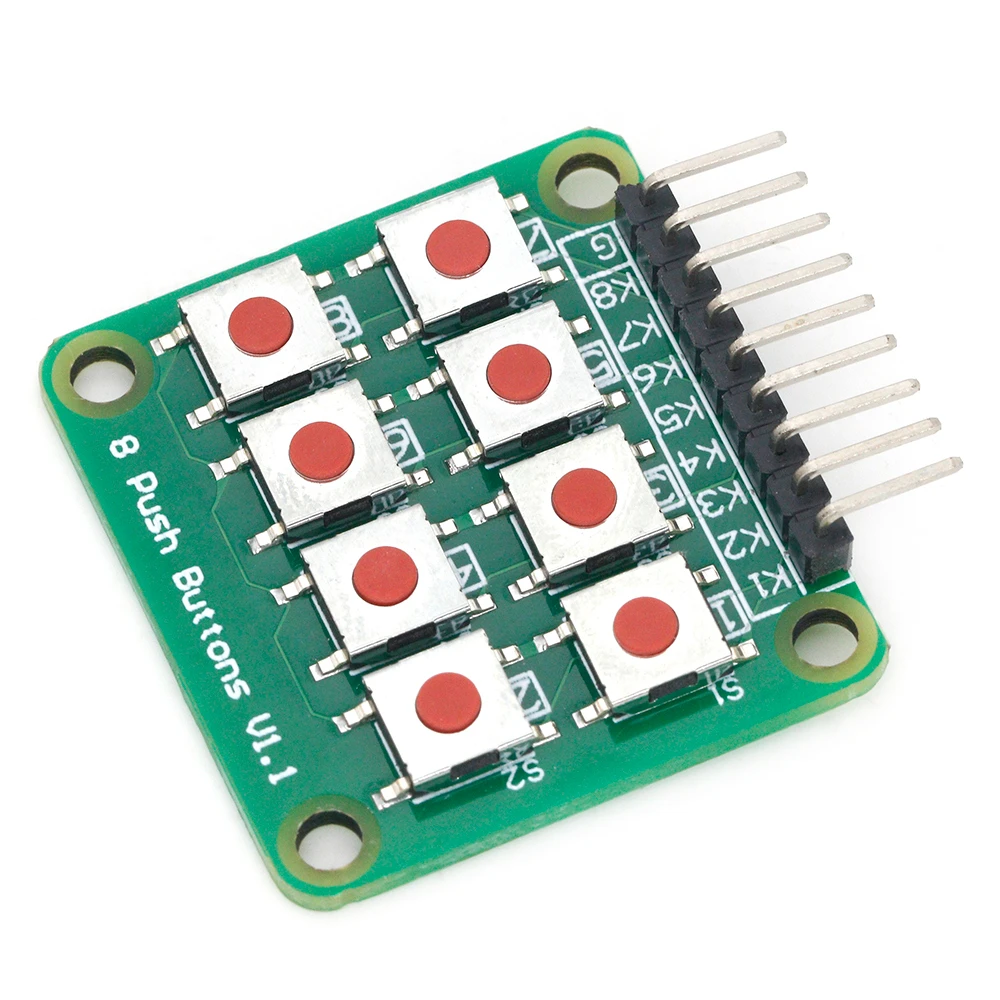 2x4 Keypad 4x2 Keypad 8 Push Buttons V1.00 Key Board Matrix Keyboard Button forArduino AVR PIC 2*4 Module AVR PIC