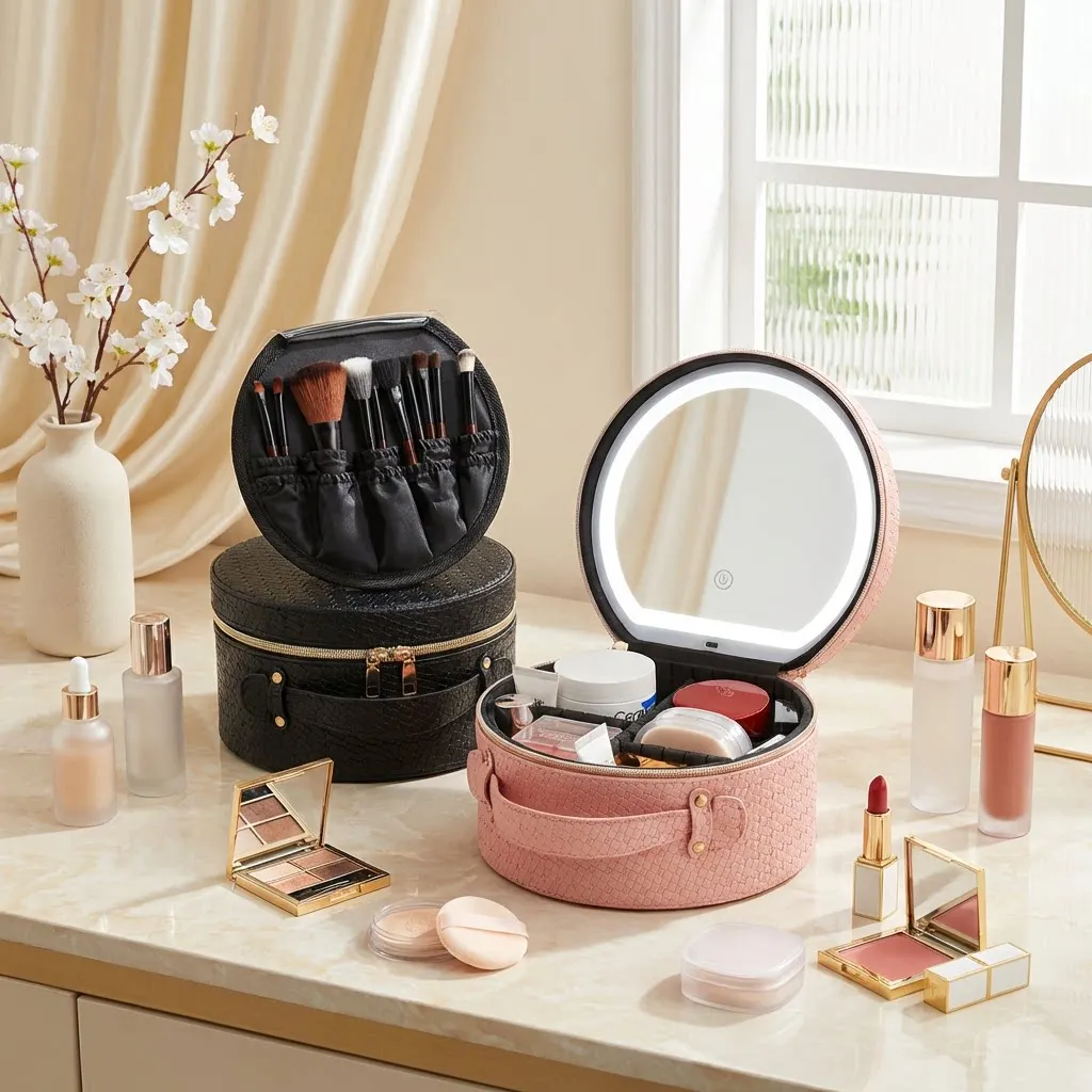 cosmetic-bag-with-mirror-and-backlight-round-cosmetic-bag-led-mirror-makeup-bag-women's-leather-cosmetic-cosmetic-cases-and-bags