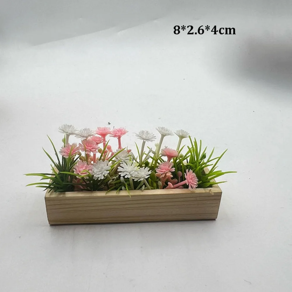 

1:12 Scale Dollhouse Simulated Rose Flowers 7 Colors Lifelike Garden Lifelike Artificial Flower Flower Fence Decor House Decor