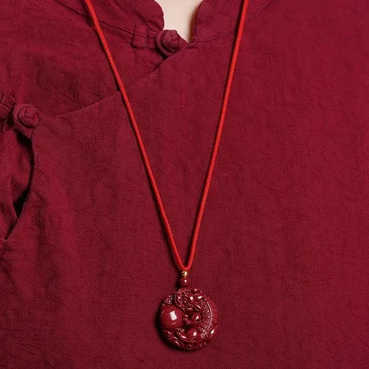 Vermilion Sand Purple Gold Sand High Content Wealth Attracting Pixiu Pendant Meets Demands Pixiu Holding Ball Necklace