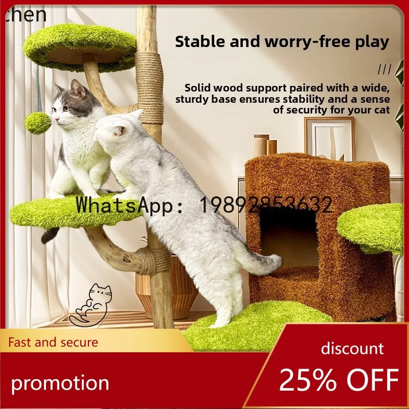 

YFY Tongtian Tree Cat Climbing Frame Integrated Space-Saving Sisal Cat Jumping Platform Cat Toy Tree Hole Series