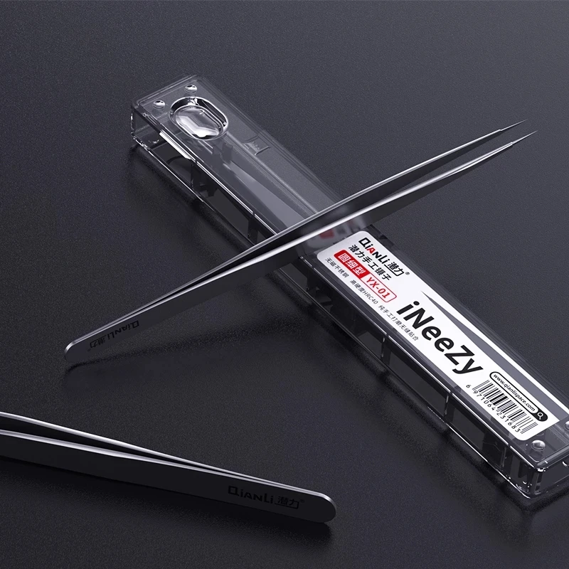 Qianli ezy FX-03 FK-04超微細ピンセット非磁性ステンレス鋼ピンセットbgaジャンパー修理プライヤーモバイルフォン修理