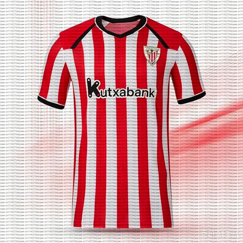 2026-27 New Athletic Bilbao Men 3D Print Football Jersey Y2KOversized Family Casual T-shirt Suitable for Daily and Training Wear