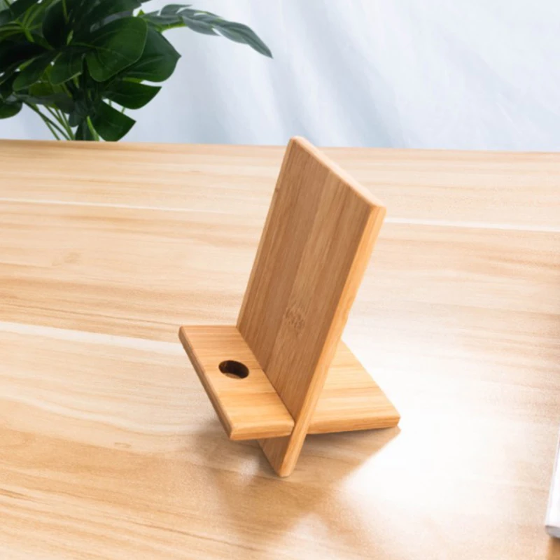 Portable Wooden Phone Stand Mobile Smartphone Support Tablet Stand For Phone Desk Cell Phone Mobile Holder