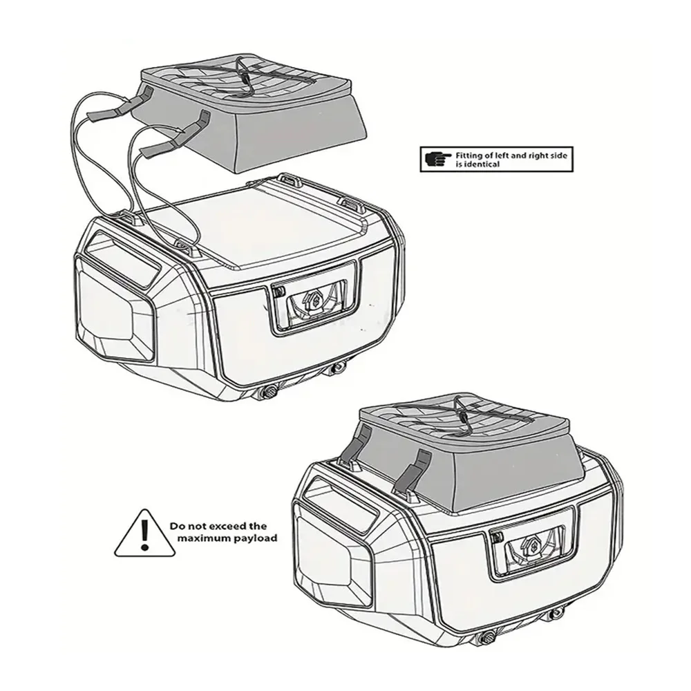 جديد لسيارات BMW R 1300 GS R1300GS R1300 GS دراجة نارية فاريو حقيبة صندوق علوي حقيبة العديلات حافظة دراجة نارية غطاء علوي حقيبة