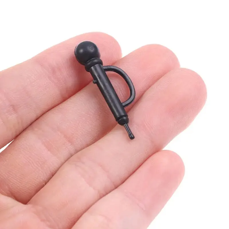 15cm Cute Mini Metal Microphone Model 1:12 Doll House Dollhouse Miniature Furniture Accessories