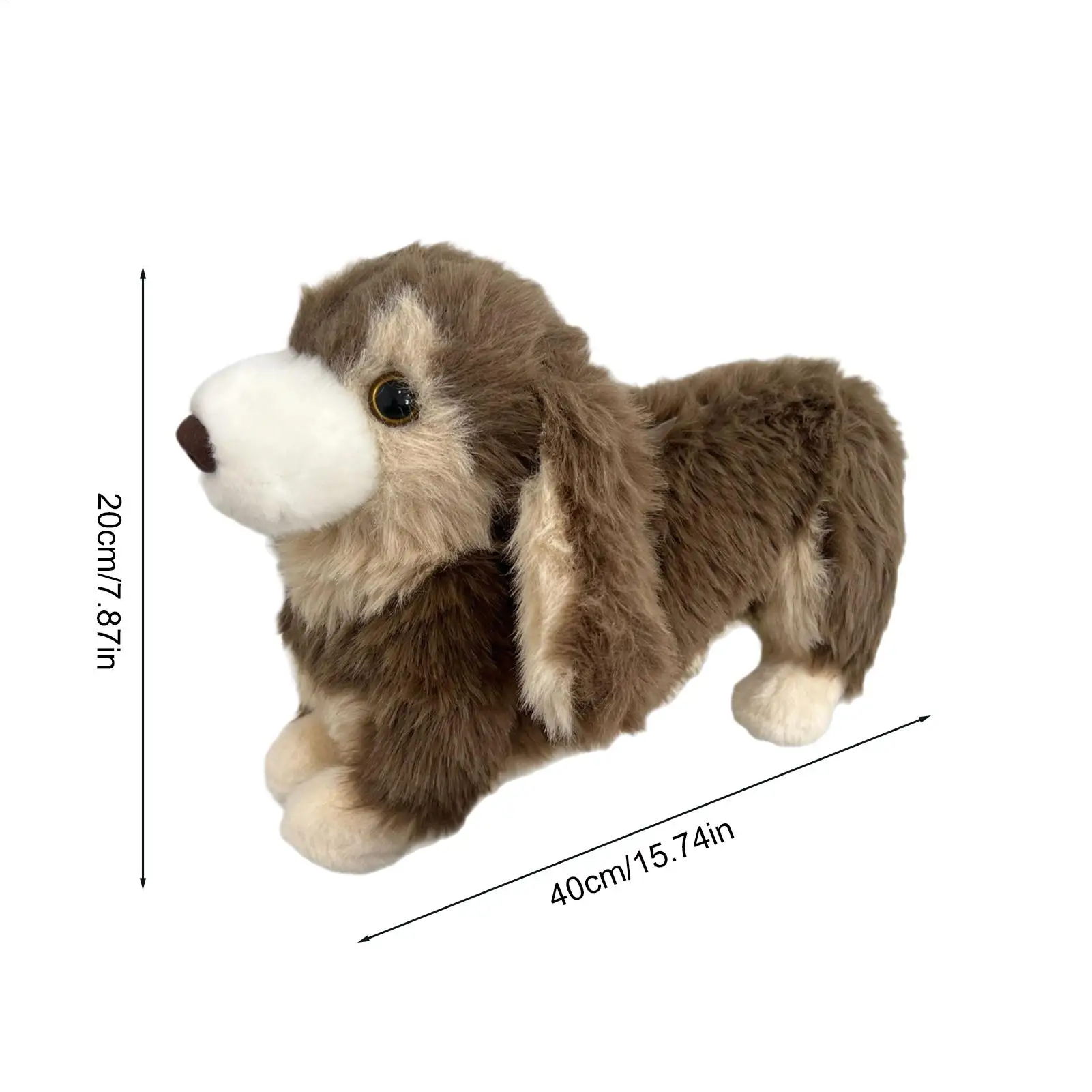 Plush Bag Dog Shape Wallet Plush Shoulder Bag Toy Realistic for Kids Boys Girls School Travel Women Coin Halloween Plush toy bag