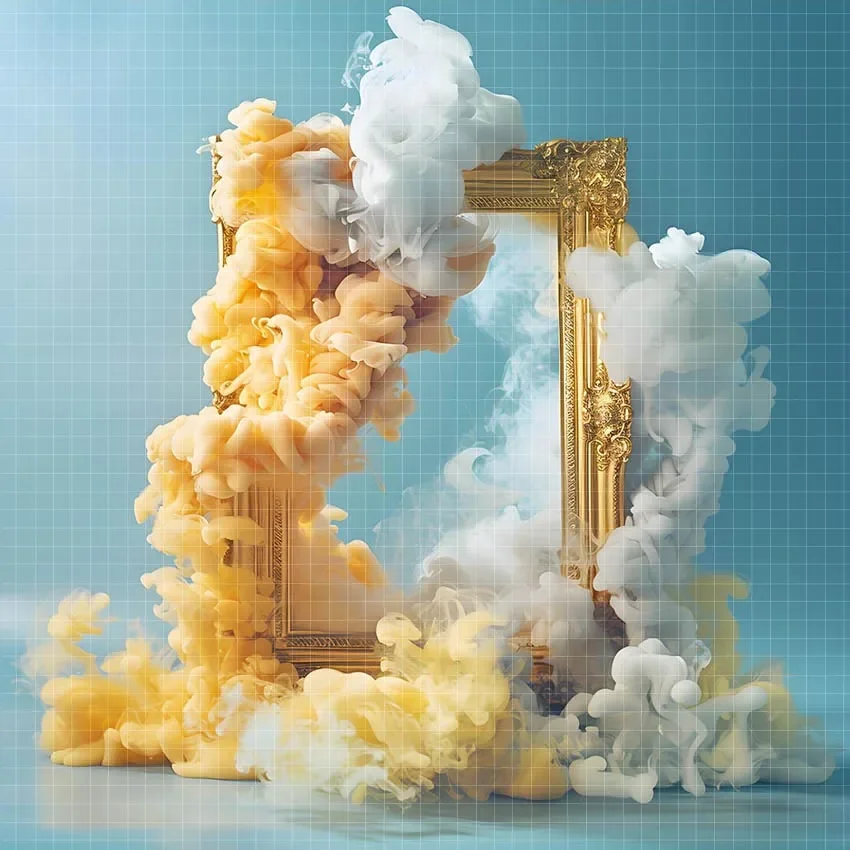 Mehofond 사진 배경 화려한 연기 프레임, 성인 생일, 결혼식, 출산 미술, 초상화 장식 배경, 사진 스튜디오