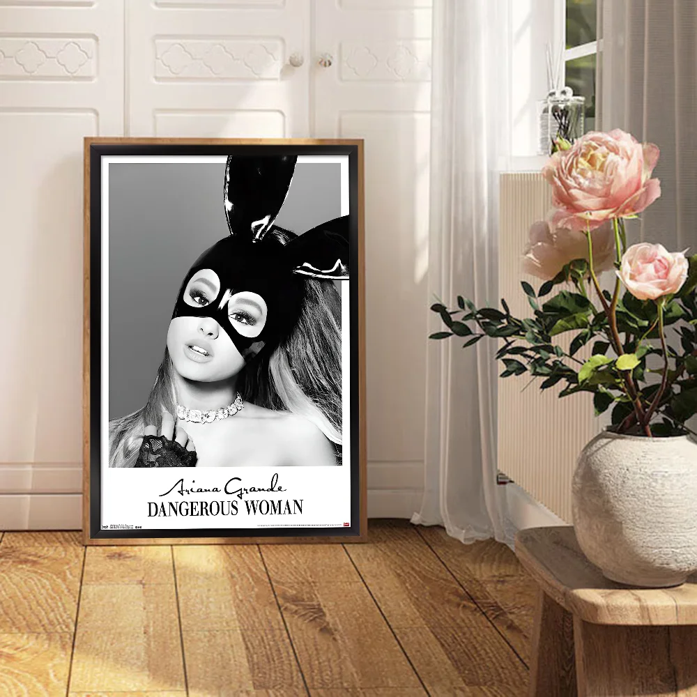 A-Ariana G-Grande Anime Posters Sticky HD Quality Wall Art Retro Posters For Home Kawaii Room Decor